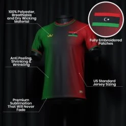 Libya Heritage Custom Football Jersey -World of Sportswear LibyaCustomFootballJerseySpot