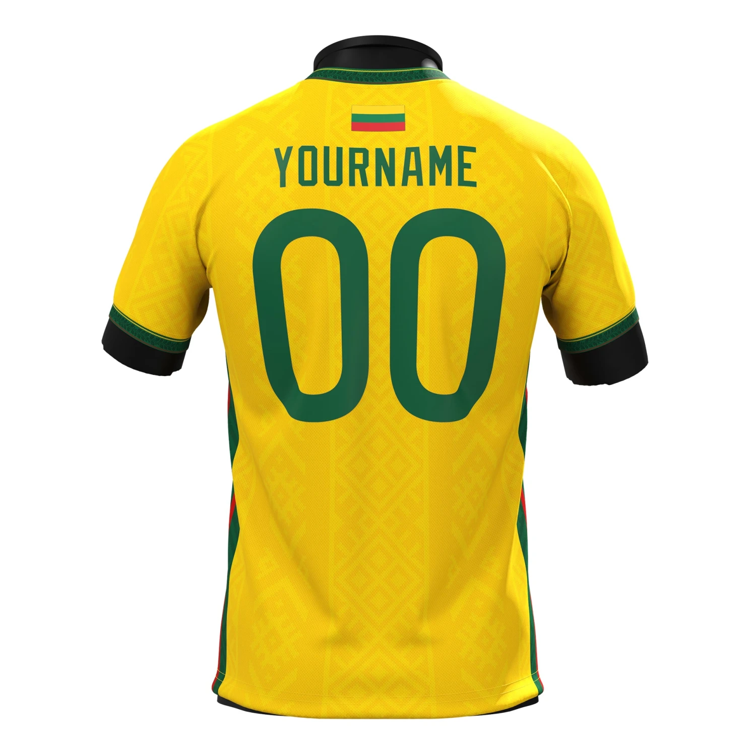Lithuania Heritage Custom Football Jersey 2 Lithuania Heritage Custom Football Jersey - Image 2