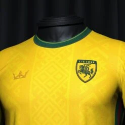 Lithuania Heritage Custom Football Jersey 10 Lithuania Heritage Custom Football Jersey -World of Sportswear LithuaniaCustomFootballJerseyChest