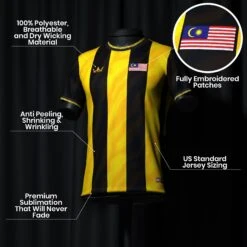 Malaysia Heritage Custom Football Jersey 11 Malaysia Heritage Custom Football Jersey -World of Sportswear MalaysiaCustomFootballJerseySpot