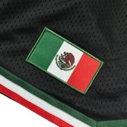 Mexico Heritage Basketball Shorts 34 Mexico Heritage Basketball Shorts -World of Sportswear MexicoBlackBasketballShorts2