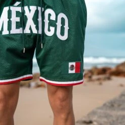 Mexico Heritage Basketball Shorts 22 Mexico Heritage Basketball Shorts -World of Sportswear Mexico Basketball Shorts Green 6