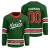 Mexico Christmas Custom Hockey Jersey
