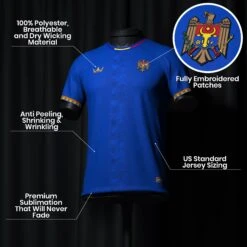 Moldova Heritage Custom Football Jersey -World of Sportswear MoldovaCustomFootballJerseySpot