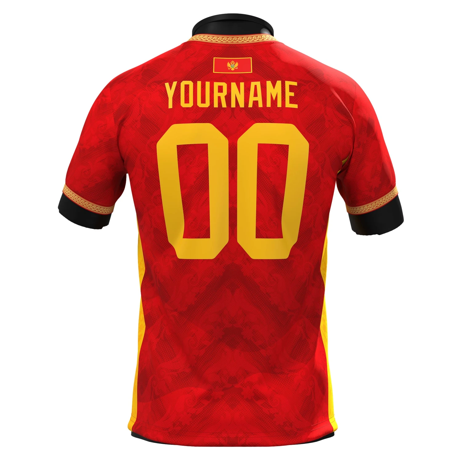 Montenegro Heritage Custom Football Jersey 2 Montenegro Heritage Custom Football Jersey - Image 2