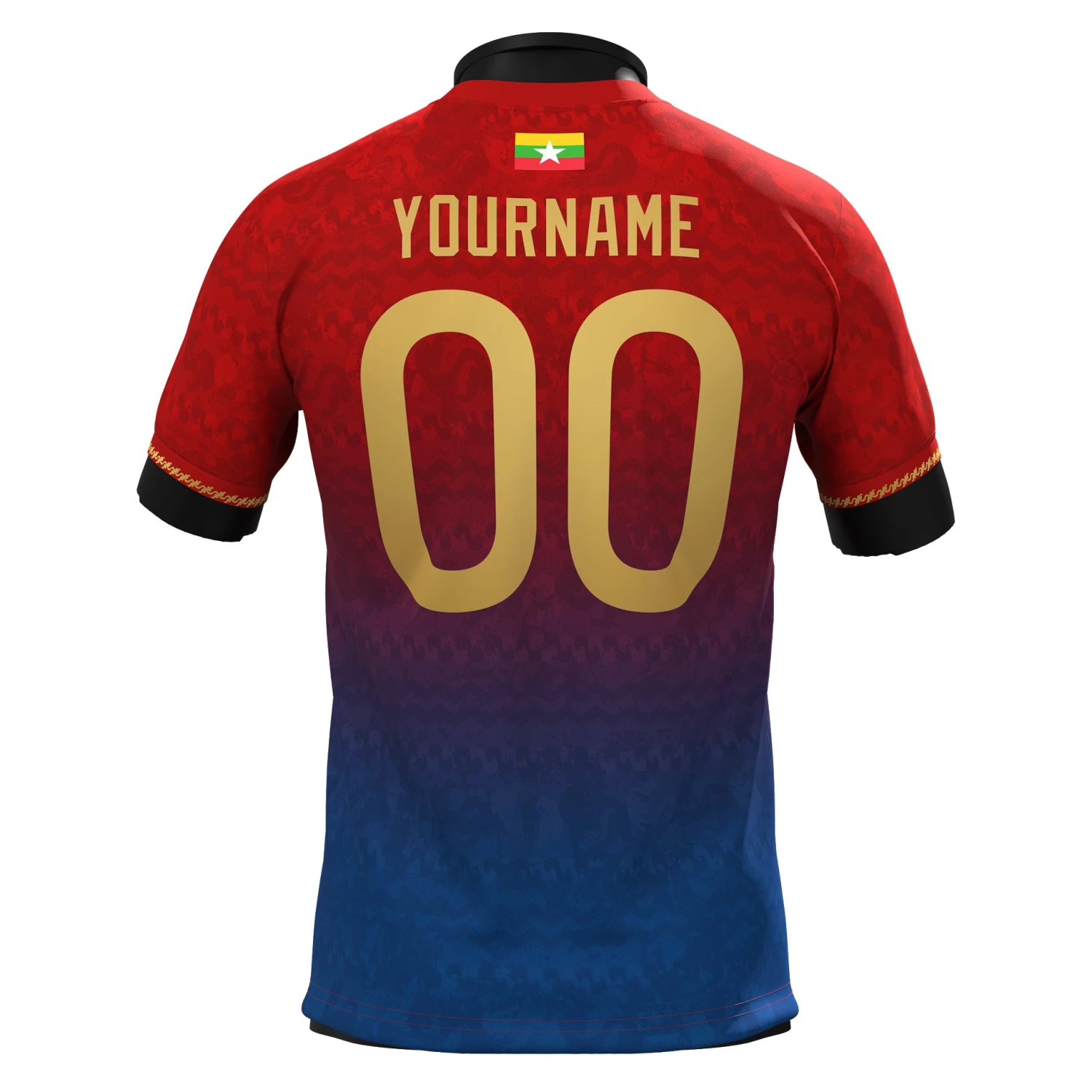 Myanmar Heritage Custom Football Jersey 2 Myanmar Heritage Custom Football Jersey - Image 2