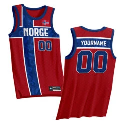 Norway Heritage Custom Basketball Jersey