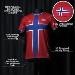 Norway Heritage Custom Football Jersey -World of Sportswear NorwayCustomFootballJerseySPOT a5c82ea1 a6af 4ef9 84d7 042bfd9e8f54