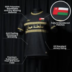 Oman Heritage Custom Football Jersey 11 Oman Heritage Custom Football Jersey -World of Sportswear OmanCustomFootballJerseySpot