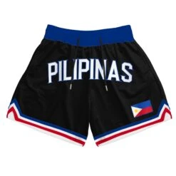Philippines Heritage Basketball Shorts 29 Philippines Heritage Basketball Shorts -World of Sportswear PILIPINASBLACKBASKETBALLSHORTS