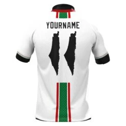 Palestine Heritage Custom Football Jersey -World of Sportswear PalestineWhiteFootballJerseyBack