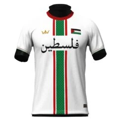 Palestine Heritage Custom Football Jersey -World of Sportswear PalestineWhiteFootballJerseyFront