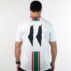 Palestine Heritage Custom Football Jersey -World of Sportswear PalestineWhiteFootballJersey 7