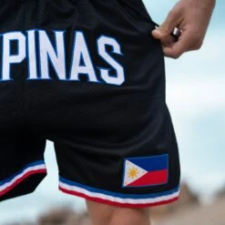 Philippines Heritage Basketball Shorts 33 Philippines Heritage Basketball Shorts -World of Sportswear Philippines Basketball Shorts Black 9