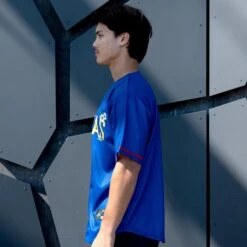 Philippines 'Sampaguita' Baseball Jersey -World of Sportswear Philippines Sampaguita Blue Baseball Jersey Model Sublimated Side Sleeves