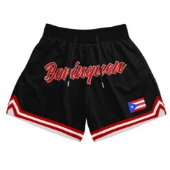 Puerto Rico 'Borinquen' Heritage Basketball Shorts 28 Puerto Rico 'Borinquen' Heritage Basketball Shorts -World of Sportswear PuertoRicoBasketballShorts