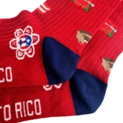 Puerto Rico Crew Socks 7 Puerto Rico Crew Socks -World of Sportswear PuertoRicoCrewSocksCloseup1