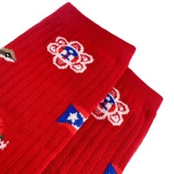 Puerto Rico Crew Socks 8 Puerto Rico Crew Socks -World of Sportswear PuertoRicoCrewSocksCloseup2