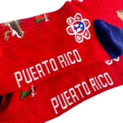Puerto Rico Crew Socks 9 Puerto Rico Crew Socks -World of Sportswear PuertoRicoCrewSocksCloseup3
