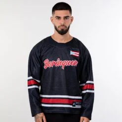 Puerto Rico Heritage Custom Hockey Jersey 35 Puerto Rico Heritage Custom Hockey Jersey -World of Sportswear PuertoRicoHeritageBlackCustomHockeyJersey1 11ca9d32 65b3 4fa1 96a8 eafd961276b9