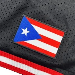 Puerto Rico 'Borinquen' Heritage Basketball Shorts 34 Puerto Rico 'Borinquen' Heritage Basketball Shorts -World of Sportswear PuertoRico Borinquen BlackBasketballShorts2