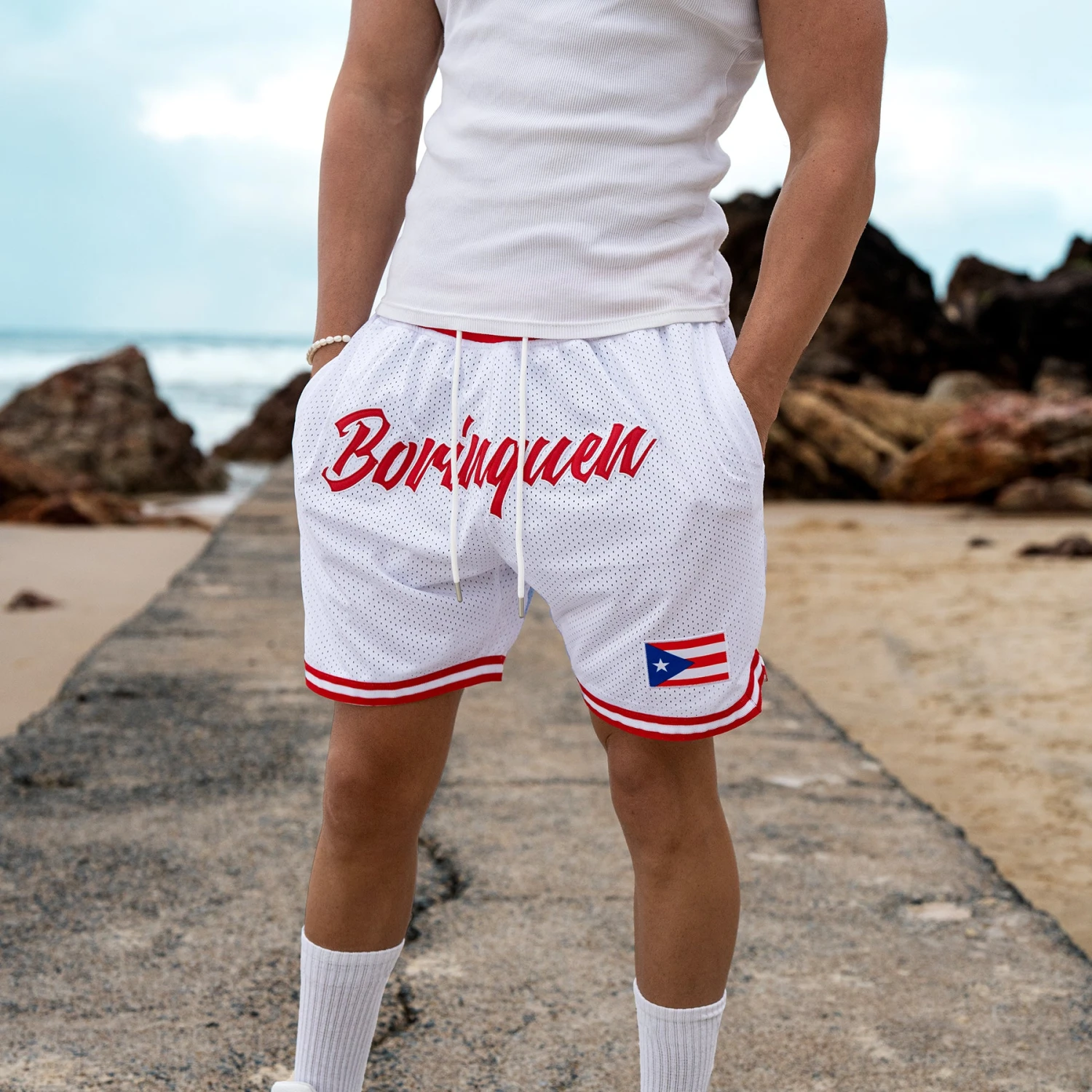 Puerto Rico 'Borinquen' Heritage Basketball Shorts 2 Puerto Rico 'Borinquen' Heritage Basketball Shorts - Image 2