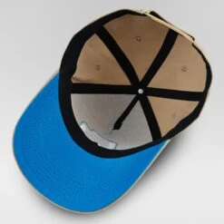 Puerto Rico Heritage Beige Snapback Cap 16 Puerto Rico Heritage Beige Snapback Cap -World of Sportswear Puerto Rico Hat Heritage Beige Azul Celeste Snapback Cap