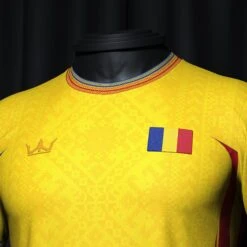 Romania Heritage Custom Football Jersey -World of Sportswear RomaniaCustomFootballJerseyChest