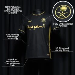 Saudi Arabia Heritage Custom Football Jersey 23 Saudi Arabia Heritage Custom Football Jersey -World of Sportswear Saudi Arabia Football Jersey Spot