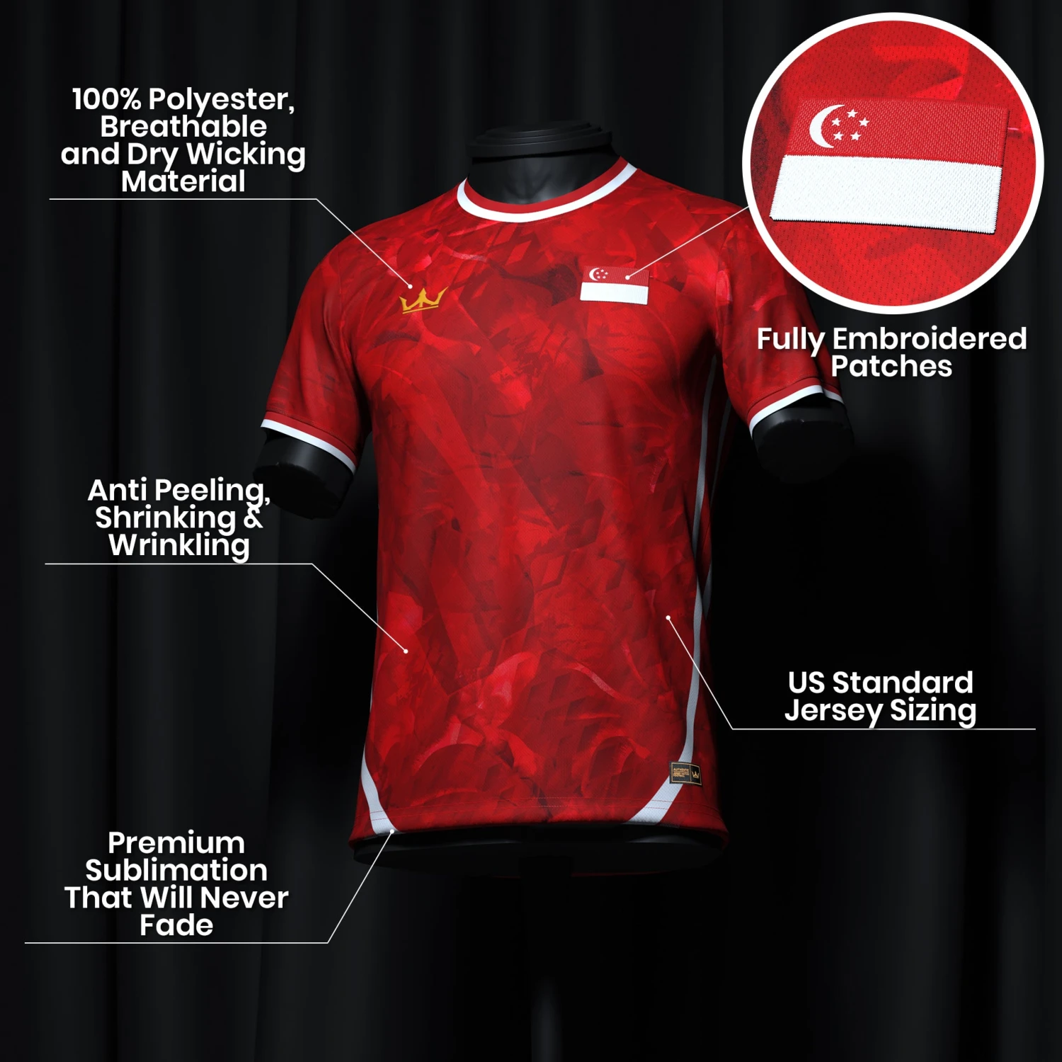 Singapore Heritage Custom Football Jersey 6 Singapore Heritage Custom Football Jersey - Image 6