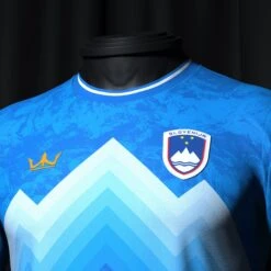 Slovenia Heritage Custom Football Jersey -World of Sportswear SloveniaCustomFootballJerseyChest