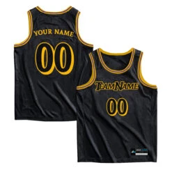 Black-Gold Snakeskin Custom Basketball Jersey