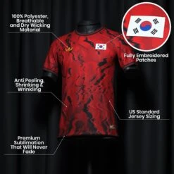 South Korea Heritage Custom Football Jersey 11 South Korea Heritage Custom Football Jersey -World of Sportswear SouthKoreaCustomFootballJerseyspot