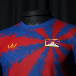 Tibet Custom Heritage Football Jersey 10 Tibet Custom Heritage Football Jersey -World of Sportswear TibetCustomFootballJerseyChest
