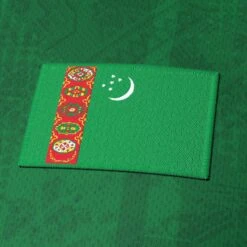 Turkmenistan Heritage Custom Football Jersey -World of Sportswear TurkmenistanFootballJerseyFlag
