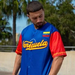 Venezuela Heritage Custom Baseball Jersey -World of Sportswear Venezuela Custom Baseball Jersey Model