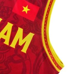 Vietnam Heritage Custom Basketball Jersey 8 Vietnam Heritage Custom Basketball Jersey -World of Sportswear VietnamCloseUp1 1
