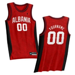 Albania Heritage Custom Basketball Jersey