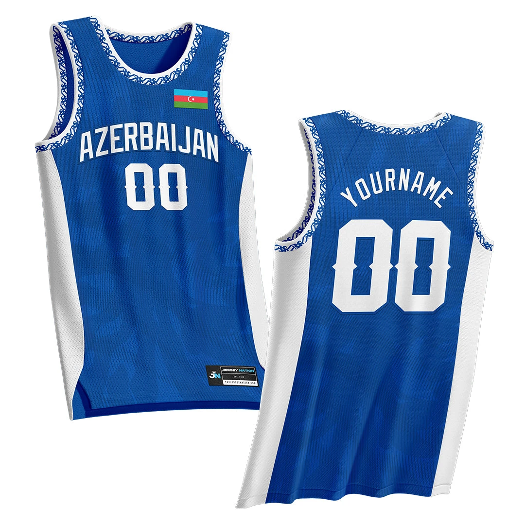 Azerbaijan Custom Basketball Jersey 1 Azerbaijan Custom Basketball Jersey