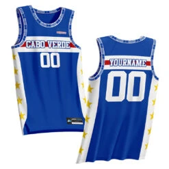 Cape Verde Heritage Custom Basketball Jersey