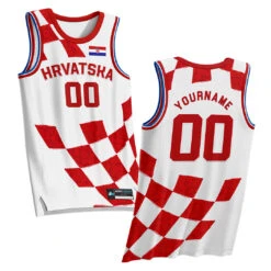 Croatia Heritage Custom Basketball Jersey