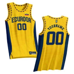 Ecuador Heritage Custom Basketball Jersey