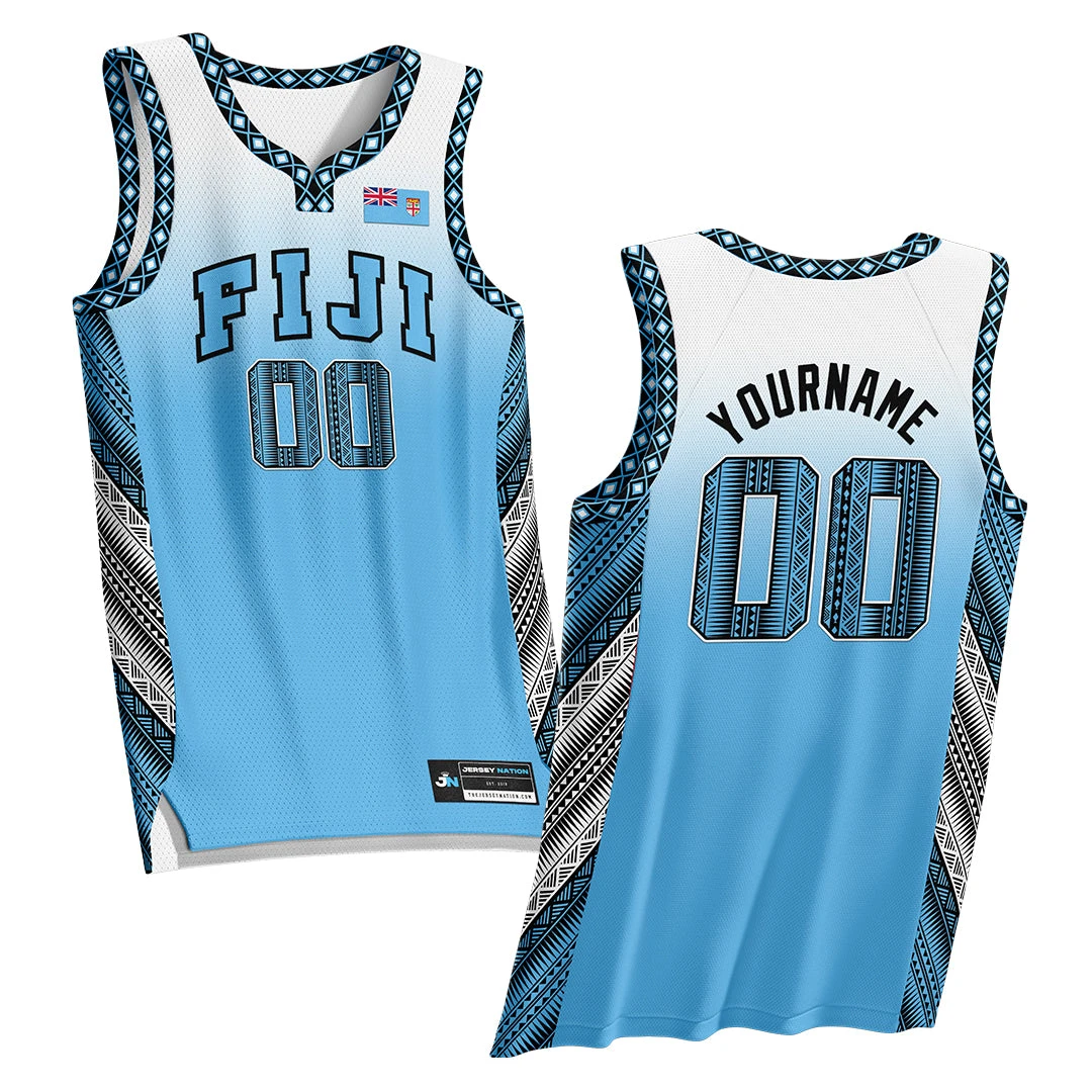 Fiji Custom Basketball Jersey 1 Fiji Custom Basketball Jersey