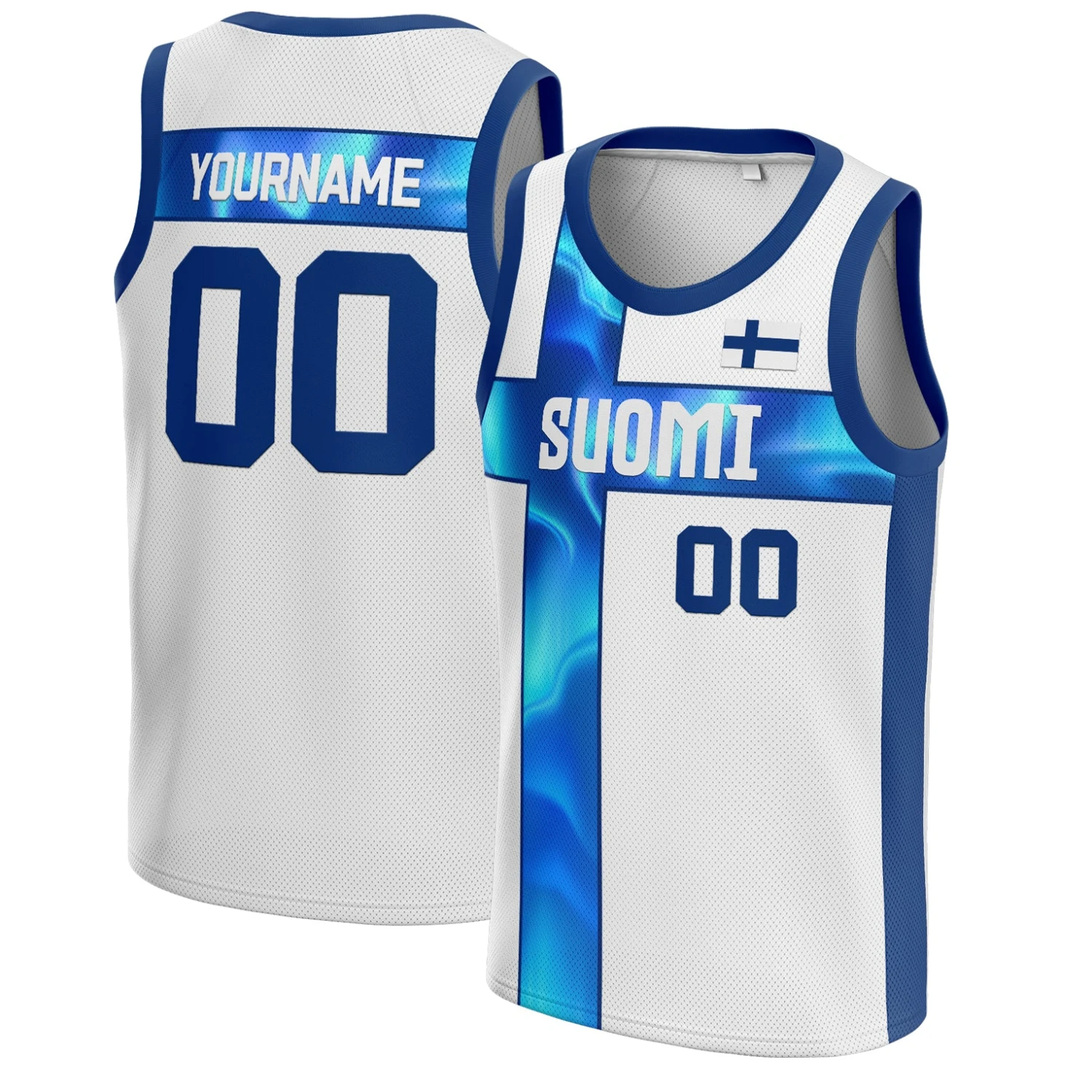 Finland Heritage Custom Basketball Jersey 1 Finland Heritage Custom Basketball Jersey