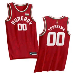 Hungary Heritage Custom Basketball Jersey