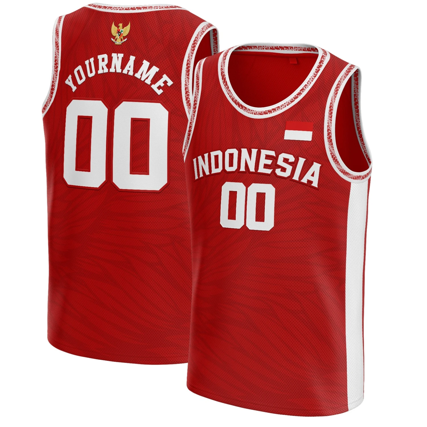 Indonesia Custom Basketball Jersey 1 Indonesia Custom Basketball Jersey