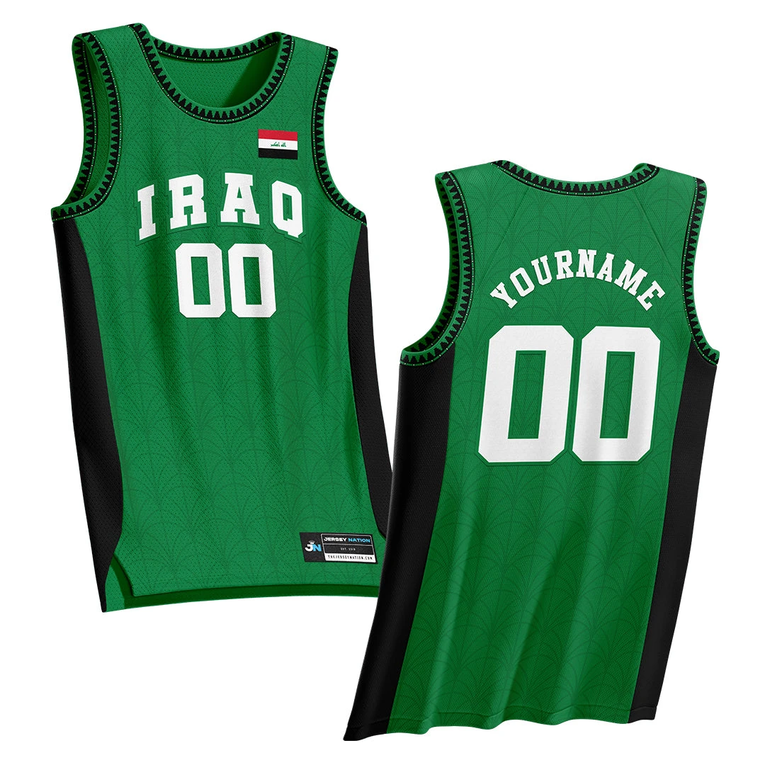 Iraq Heritage Custom Basketball Jersey 1 Iraq Heritage Custom Basketball Jersey