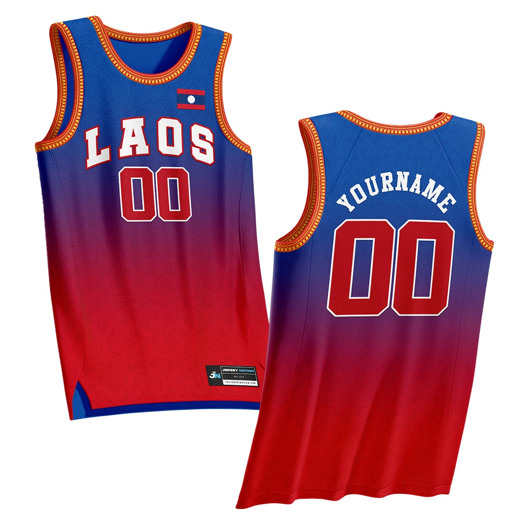 Laos Heritage Custom Basketball Jersey 1 Laos Heritage Custom Basketball Jersey