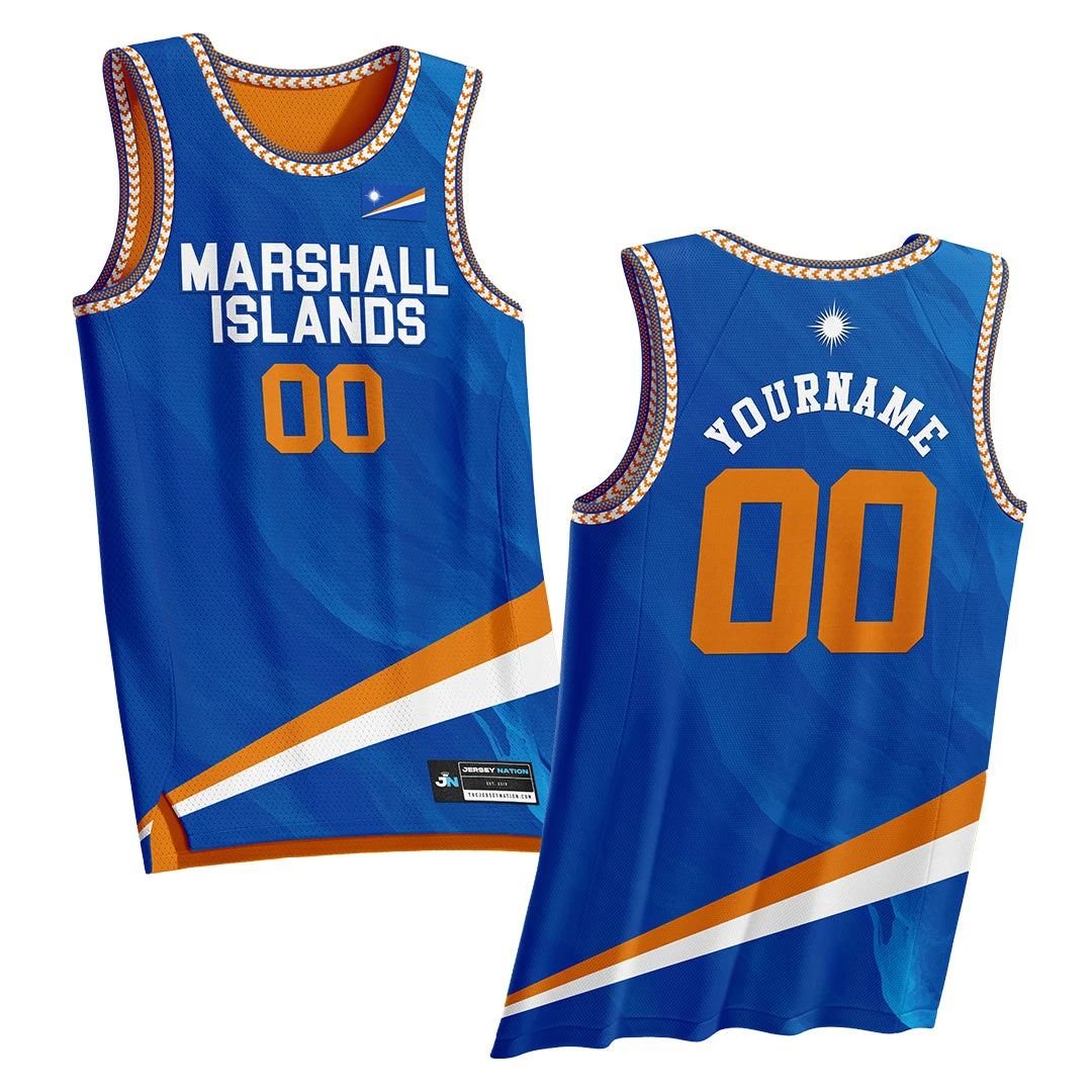 Marshall Islands Custom Basketball Jersey 1 Marshall Islands Custom Basketball Jersey