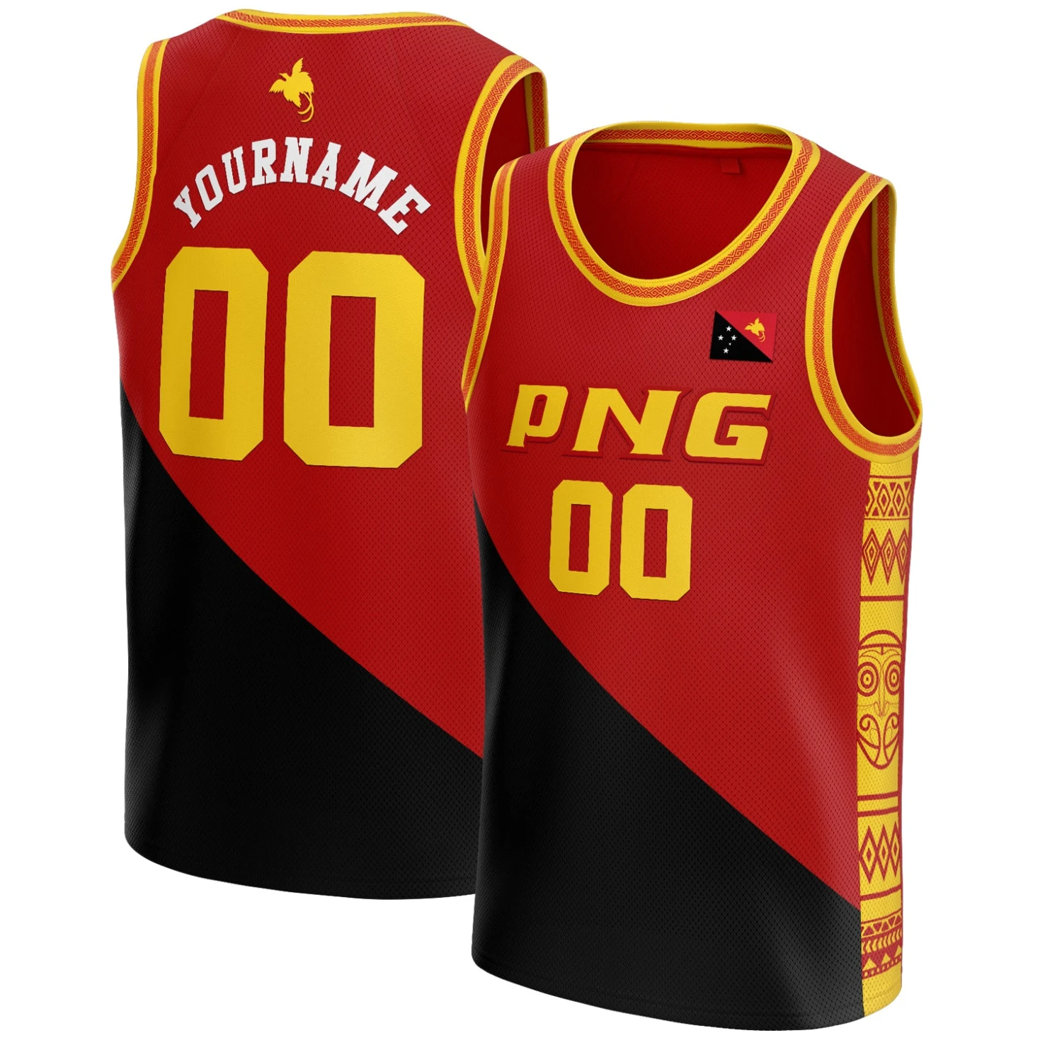 Papua New Guinea Custom Basketball Jersey 1 Papua New Guinea Custom Basketball Jersey